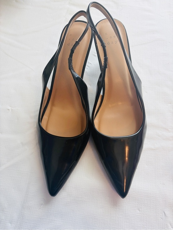 a new day Shoes - a new day Black Pointed-Toe Slingback Heels